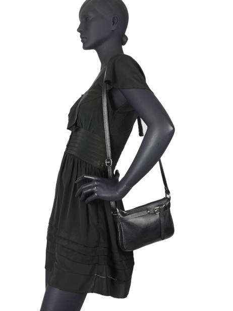 Sac Bandoulière Caviar Cuir Milano Noir caviar G1421N vue secondaire 2