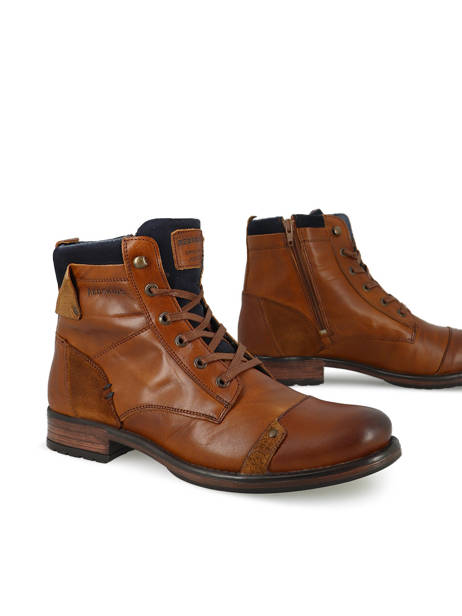 Bottines Yani En Cuir Redskins Marron men YANI vue secondaire 2