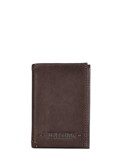 Card Holder Leather Arthur & aston Brown johany 100