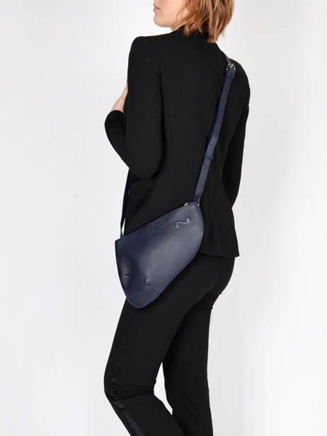 Leather Crossbody Bag Large City Perle Nathan baume Blue n city 1 other view 1