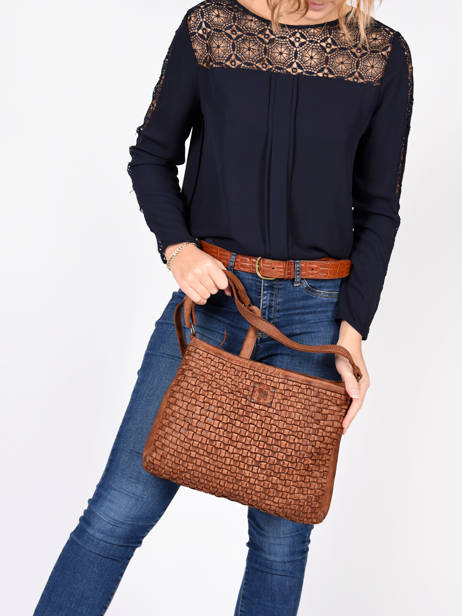 Sac Bandoulière Heritage Cuir Biba Marron heritage KA2 vue secondaire 2