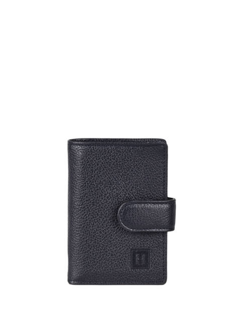 Porte-cartes Cuir Hexagona Bleu confort 467254