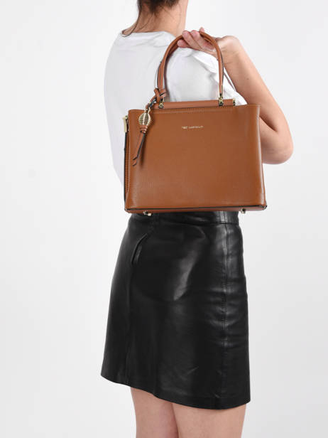 Small Azalie Satchel Ted lapidus Brown azalie TLHF9583 other view 1