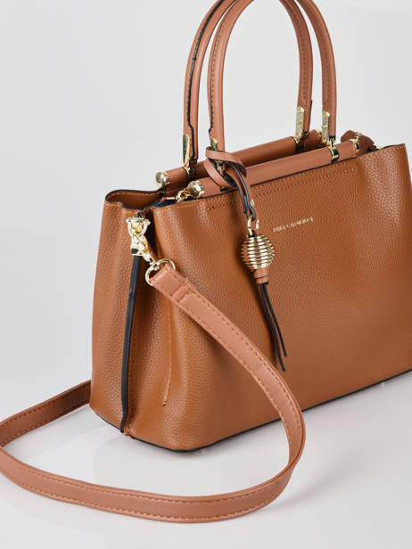 Small Azalie Satchel Ted lapidus Brown azalie TLHF9583 other view 2