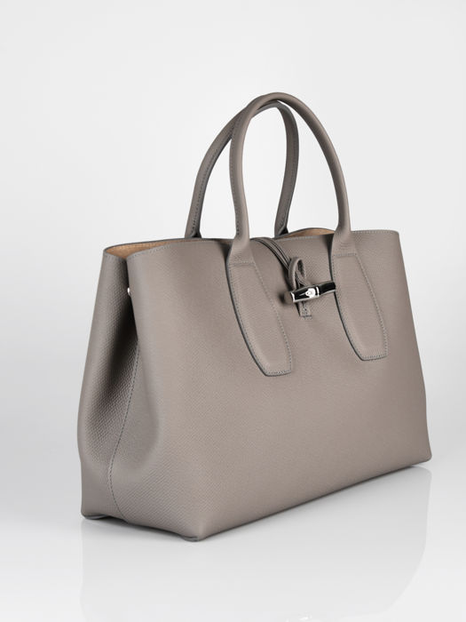 Longchamp Roseau Sacs porté main Gris