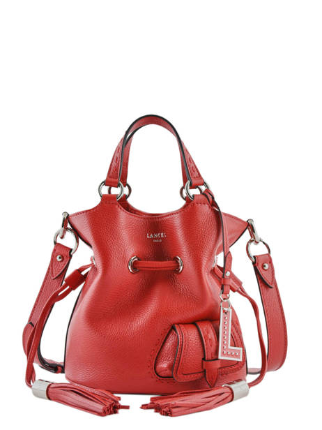 Sac Seau S Premier Flirt Cuir Lancel Rouge premier flirt A10109