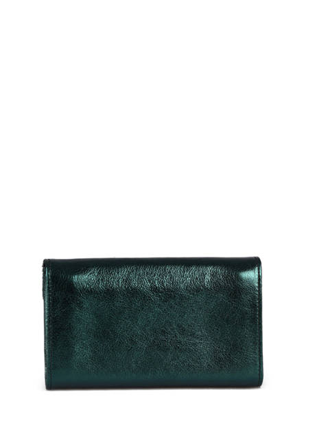 Leather Etincelle Irisée Wallet Etrier Green etincelle irisee EETI701 other view 2