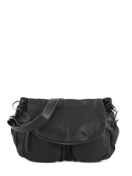 Crossbody Bag Lola Leather Vintage Leather Nat et nin Black vintage LOLA