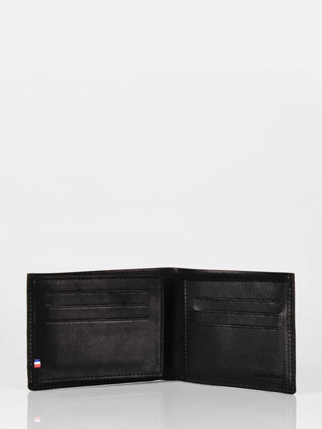 Wallet With Card Holder Oil Leather Etrier Black oil EOIL740 other view 1