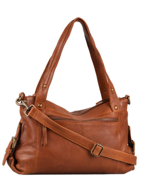 Sac Shopping  Cow Cuir Basilic pepper Marron cow BCOW37 vue secondaire 5