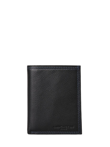 Wallet Leather Lancaster Black soft vintage homme 120-12