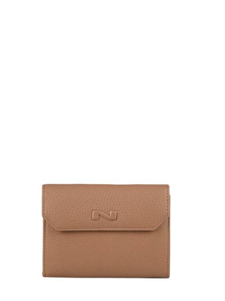 Leather Original N Wallet 2 Compartments Nathan baume Brown original n 413N