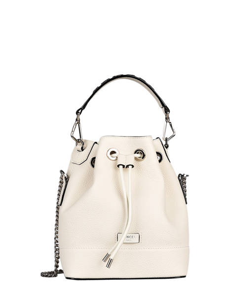 Small Leather Bucket Bag Ninon Lancel Beige ninon A10922 other view 1