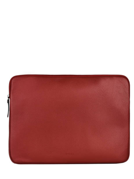 Housse Ordinateur Flandres Pc 15'' Cuir Etrier Rouge flandres EFLA8835