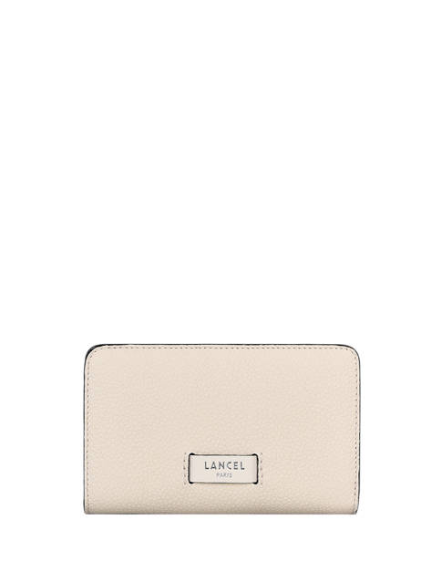 Compact Leather Ninon Zip Wallet Lancel Beige ninon A11123