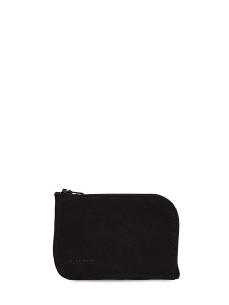 Suede Leather Etincelle Coin Purse Etrier Black etincelle nubuck EETN811