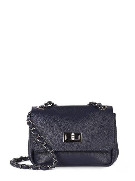 Leather Caviar Crossbody Bag Milano Blue caviar CA21122