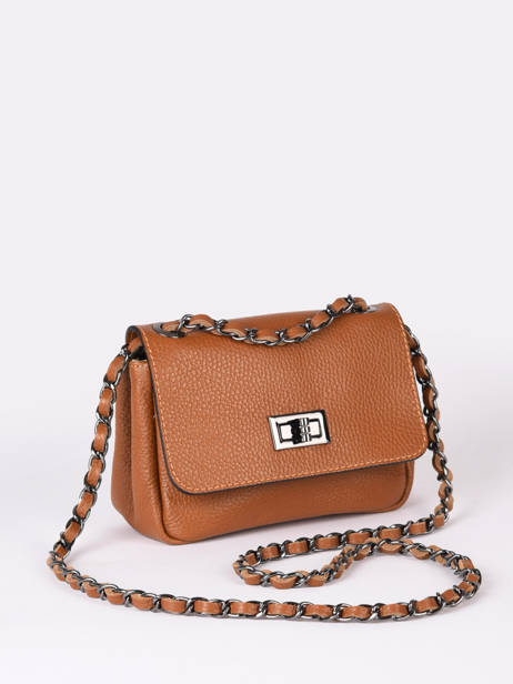 Leather Caviar Crossbody Bag Milano Brown caviar CA21122 other view 2