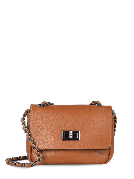 Leather Caviar Crossbody Bag Milano Brown caviar CA21122