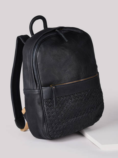 Leather Le Bordelais Backpack Paul marius Black vintage BORDELAI other view 2