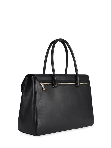 Sac Porte Epaule A4 Milano Cuir Lancaster Noir foulonne milano 57 vue secondaire 4