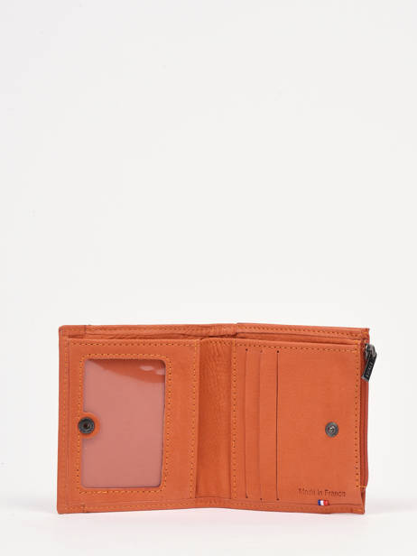 Porte-monnaie Etincelle Nubuck Cuir Etrier Orange etincelle nubuck EETN810 vue secondaire 1