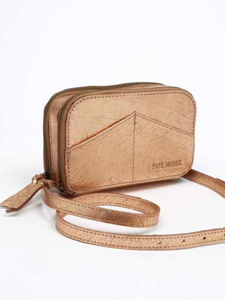 Leather Paula Belt Bag/crossbody Bag Paul marius Pink vintage PAULA other view 3