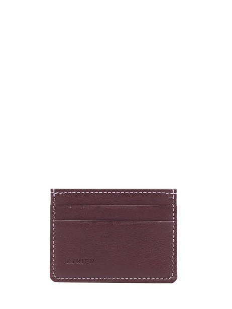 Card Holder Paris Leather Etrier Brown paris EPAR011