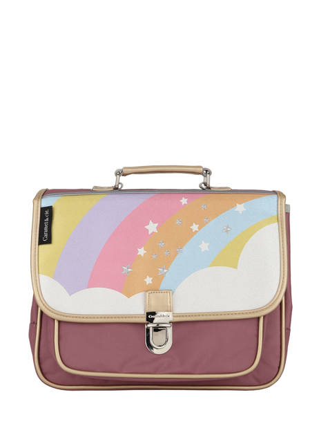 Cartable 1 Compartiment Caramel et cie Rose boheme FI