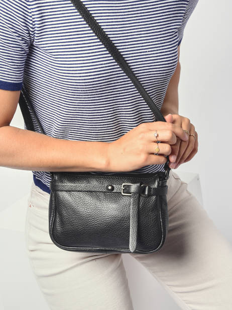 Sac Bandoulière Caviar Cuir Milano Noir caviar G1421N vue secondaire 1