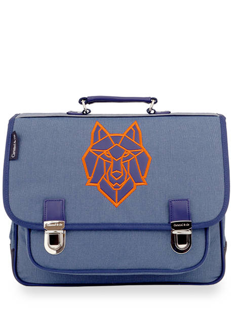 Cartable 2 Compartiments Caramel et cie Bleu fier GA