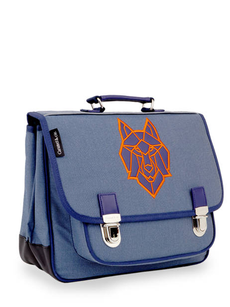 Cartable 2 Compartiments Caramel et cie Bleu fier GA vue secondaire 2
