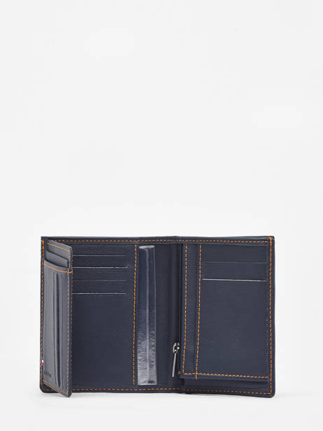Wallet With Coin Purse Paris Leather Etrier Blue paris EPAR142 other view 1