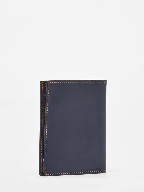 Wallet With Coin Purse Paris Leather Etrier Blue paris EPAR142 other view 2