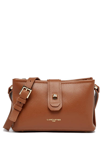 Crossbody Bag Foulonne Double Leather Lancaster Brown foulonne double 52