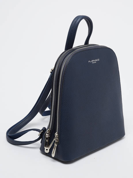 Backpack Miniprix Blue grained F2547 other view 2