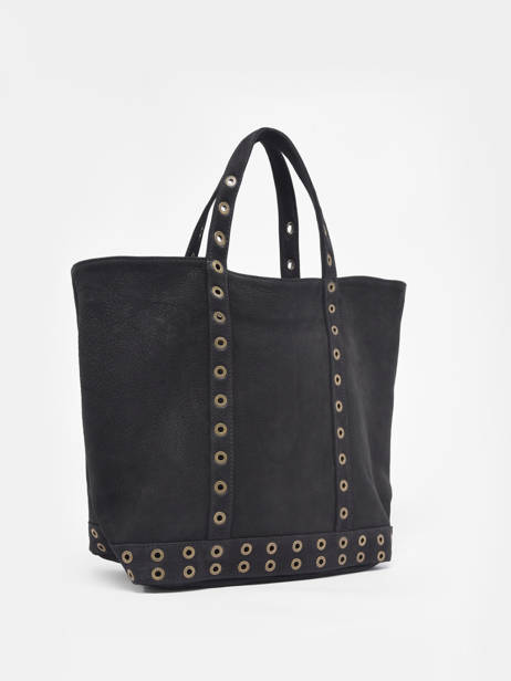 Sac Porté Main Cabas Cuir Cuir Vanessa bruno Noir cabas cuir 22V40413 vue secondaire 1