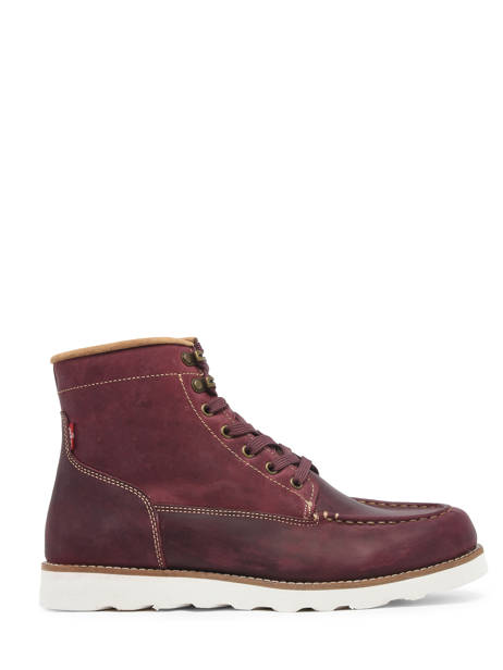 Boots Darrow Mocc En Cuir Levi's Rouge men 234733