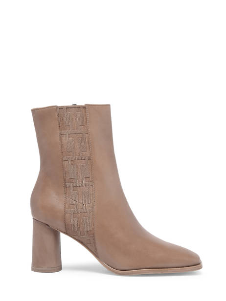 Bottines à Talon En Cuir Tamaris Beige women 29