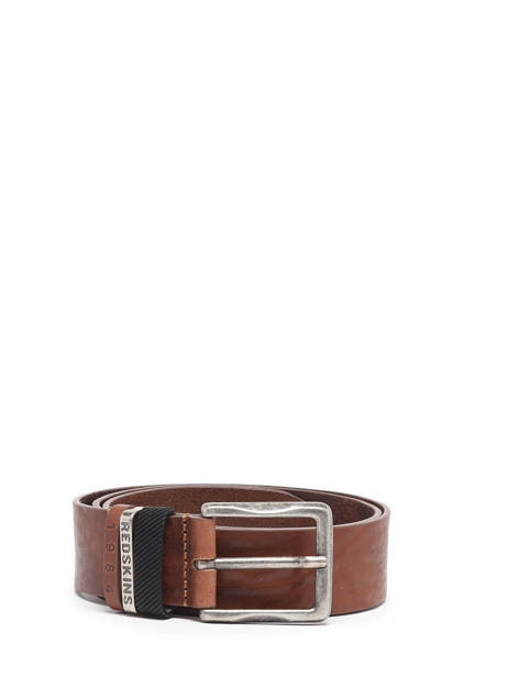 Leather Hells Men's Belt Redskins Brown belt HELLS