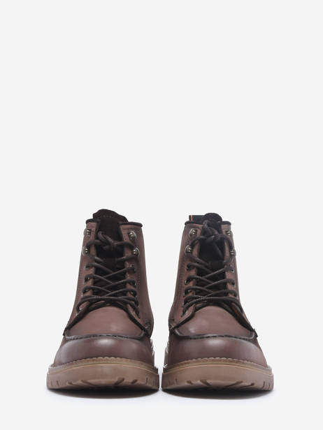 Bottines Different En Cuir Redskins Marron men DIFFEREN vue secondaire 2