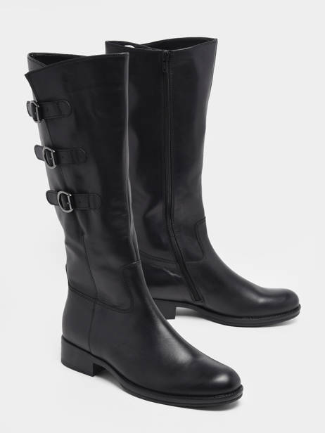 Bottes Cavalières En Cuir En Cuir Gabor Noir women 27 vue secondaire 3