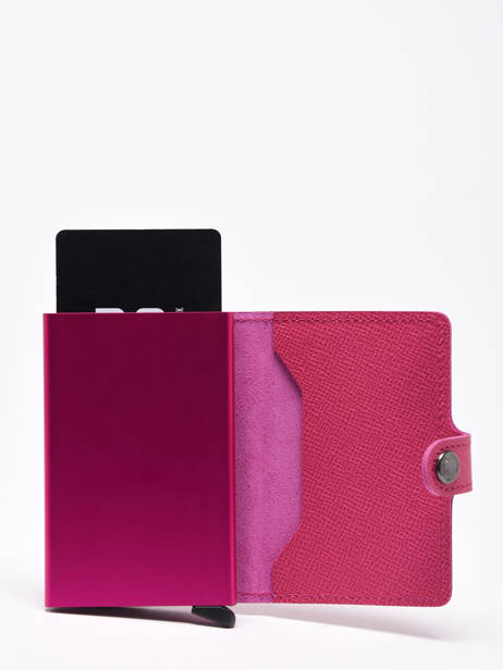 Card Holder Leather Secrid Pink crisple MC other view 1