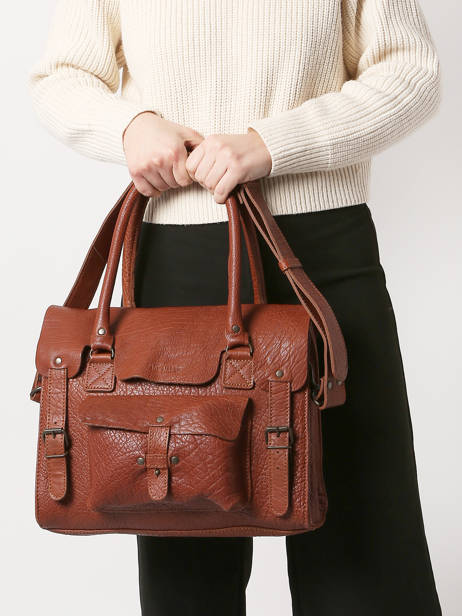 Shopper Vintage Leather Paul marius Brown vintage M other view 1