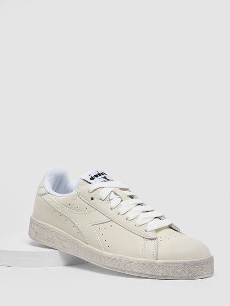 Sneakers Game Low Waxed En Cuir Diadora Beige unisex 90000060 vue secondaire 2