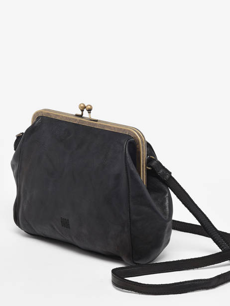 Sac Bandoulière Heritage Cuir Biba Noir heritage BT22 vue secondaire 2