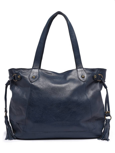 Shoulder Bag Cow Leather Basilic pepper Blue cow 155N