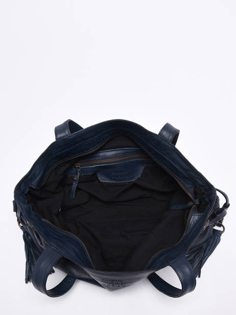 Sac Porté épaule Cow Cuir Basilic pepper Bleu cow 155N vue secondaire 3