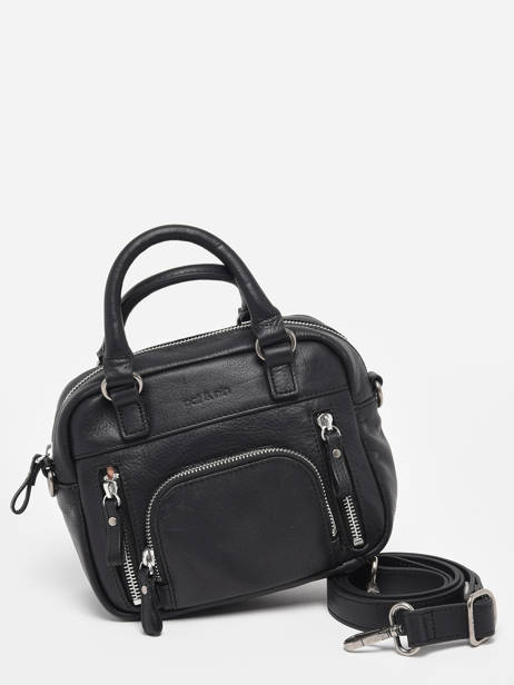 Sac Bandoulière Micro Macy Cuir Nat et nin Noir vintage MICRMACY vue secondaire 2