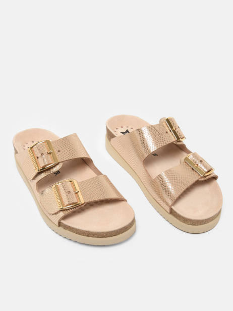 Slippers Hester Havana In Leather Mephisto Multicolor women P5136749 other view 2